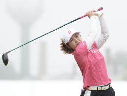 最終ラウンド、通算11アンダーで4位の古江彩佳=シービュー(共同)
