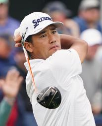 第3ラウンド、通算14オーバーで63位に後退した松山英樹=オークモントCC(共同)