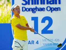 第1日、5オーバーで130位と出遅れた長野泰雅=ジャック・ニクラウスGC(共同)