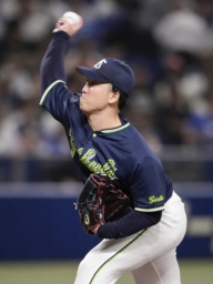 中日戦に先発したヤクルト・吉村=バンテリンドーム
