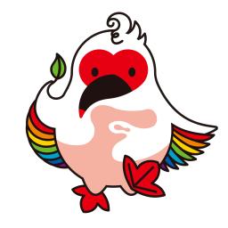 トキをかたどったキャラクター(石川県提供)