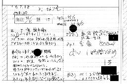 牛久入管に収容されていたペルー出身の30代男性が2024年7月に熱中症と診断された時のカルテの一部分(画像の一部が加工されています、男性提供)
