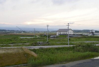 樋口さんと二人三脚で支えた「ガルサーフ」があった南相馬市小高区の村上地区。樋口さんと歩んだ思い出の場所は現在、震災の津波で跡形もない