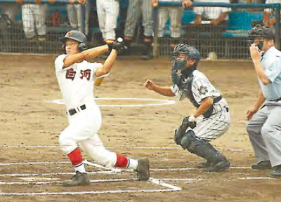 小学４年生から始めた野球。高校時代は大会で本塁打を放つなど活躍した。今も続けている野球から、努力する大切さを学んだ