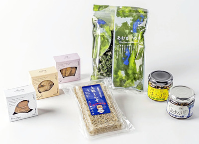 販売を始めた本県海産物商品