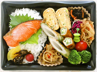 高萩さんが考案した「元気さくれつ！和風弁当」