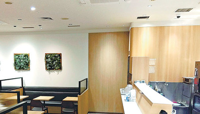 リニューアルした店内