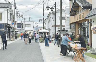 福島県須賀川市のロジマ露店市