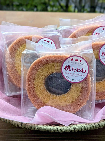 桃たわわバウムクーヘン