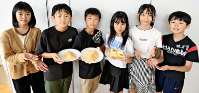 「一緒に西田町の梅をＰＲしてくれる企業を探しています」と呼びかける（左から）山本さん、佐々木さん、増子さん、白石さん、橋本さん、松崎さん