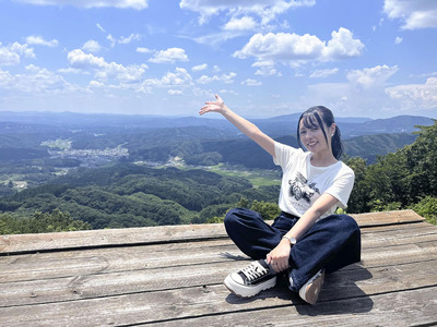 田村市の大好きな場所の一つ仙台平で。いつか田村のために働けるように今は精いっぱい走り続けます