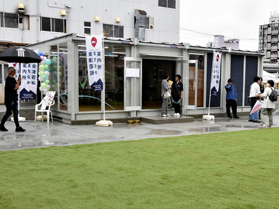 情報発信、イベントの開催や市民の憩いの場などさまざまな用途で活用できる「会津若松まちなか案内所」