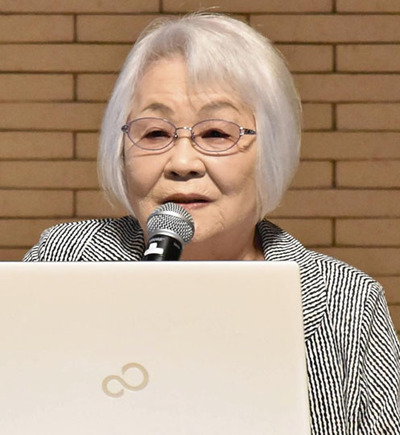 自身の被爆体験や戦後の苦労を語った木村さん