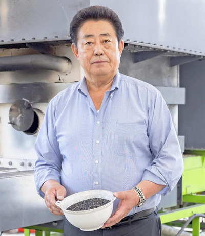 川俣町にあるバイオ炭工場で「明日つくる」を開発。地球温暖化について小さなことからこつこつと自分事だと思って考えないといけないと思う