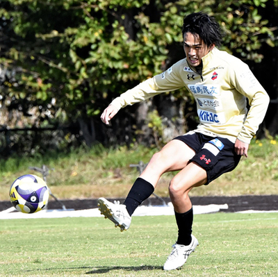 ＭＦ山下不在の次戦に向けて決意を語るＭＦ山口＝クレハ総合グラウンド