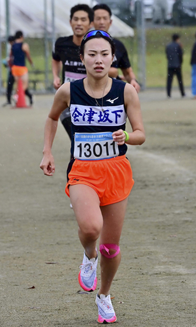 【５キロ・高校生以上女子】連覇した渡辺乙羽（会津坂下町チーム）