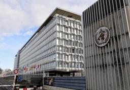 　世界保健機関（ＷＨＯ）本部＝２０２４年１月、スイス・ジュネーブ（共同）