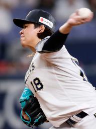 　ロッテ戦に先発したオリックス・宮城＝京セラドーム