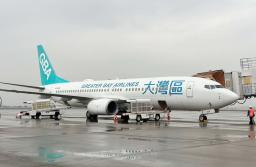 　グレーターベイ航空の旅客機＝徳島空港（県提供）