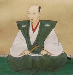 　豊田市博物館で報道陣に公開された肖像画「紙本著色織田信長像」（長興寺所蔵）＝２９日午前、愛知県豊田市