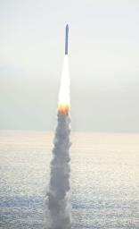 　和歌山県串本町の「スペースポート紀伊」から打ち上げられた小型ロケット「カイロス」２号機＝２０２４年１２月