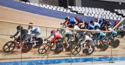 　伊豆ベロドロームで開幕した、２０２６年愛知・名古屋アジア大会のテスト大会を兼ねた自転車のジャパン・トラック・カップ＝２９日