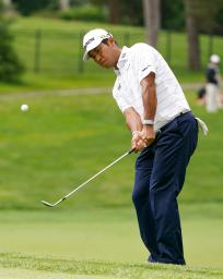 　第１ラウンド、２オーバーで３１位の松山英樹＝ミュアフィールドビレッジＧＣ（共同）