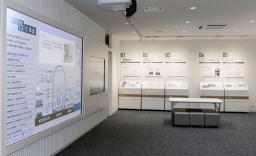 　記者団に公開された、四国電力伊方原発の従業員向け研修施設「トラブルからの学び舎」＝３０日午後、松山市