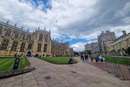 　ロンドン郊外にあるウィンザー城の敷地＝４月（共同）