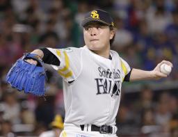 　中日戦に先発したソフトバンク・前田純＝みずほペイペイドーム