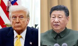 　トランプ米大統領（ロイター＝共同）、中国の習近平国家主席（新華社＝共同）