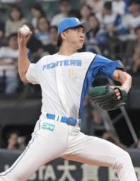 　ヤクルト戦に先発した日本ハム・達＝エスコンフィールド