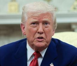 　トランプ大統領＝４月（ロイター＝共同）