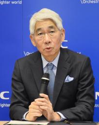 　インタビューに応じるＮＥＣの森田隆之社長
