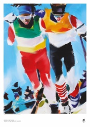 　２０２６年ミラノ・コルティナ冬季五輪・パラリンピックの組織委員会が発表した公式ポスター（ＦＯＮＤＡＺＩＯＮＥ　ＭＩＬＡＮＯ　ＣＯＲＴＩＮＡ　２０２６）