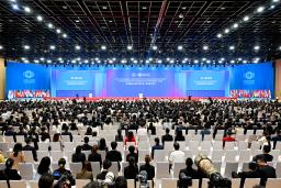 　北京市内で開かれたＡＩＩＢの年次総会＝２６日（新華社＝共同）