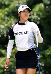 　第１日、５アンダーで首位発進の吉本ここね＝戸塚ＣＣ