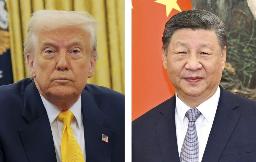　トランプ米大統領（左、ゲッティ＝共同）、中国の習近平国家主席（新華社＝共同）