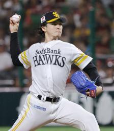 　西武戦に先発したソフトバンク・上沢＝みずほペイペイドーム