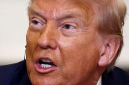 　ワシントンのホワイトハウスでアフリカ諸国の首脳と会談するトランプ米大統領＝９日（ロイター＝共同）