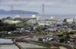 　九州電力玄海原発（奥）が立地する佐賀県玄海町＝２０２４年４月