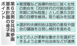 　第６次男女共同参画基本計画の骨子案ポイント