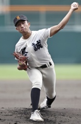 　東大阪大柏原戦に先発した尽誠学園・広瀬＝甲子園
