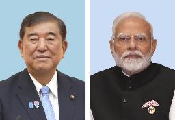 　石破茂首相、インドのモディ首相