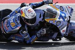 　オートバイの世界選手権シリーズ第１５戦、カタルーニャＧＰでモトＧＰクラスを制したドゥカティのアレックス・マルケス＝７日、モントメロ（ＡＰ＝共同）