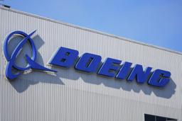　米航空機大手ボーイングのロゴ（ロイター＝共同）