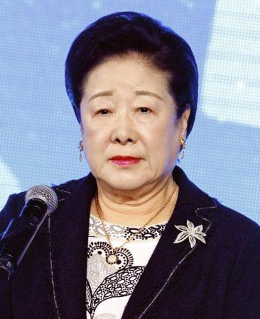 　世界平和統一家庭連合（旧統一教会）の韓鶴子総裁（ゲッティ＝共同）