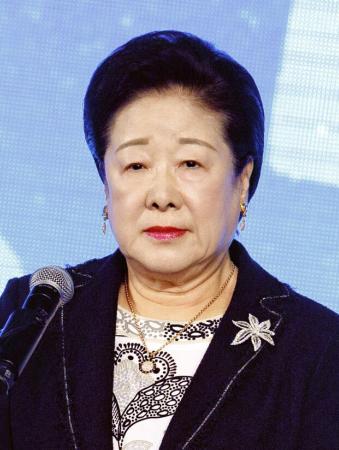 　世界平和統一家庭連合（旧統一教会）の韓鶴子総裁（ゲッティ＝共同）