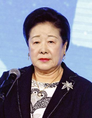 　世界平和統一家庭連合（旧統一教会）の韓鶴子総裁（ゲッティ＝共同）