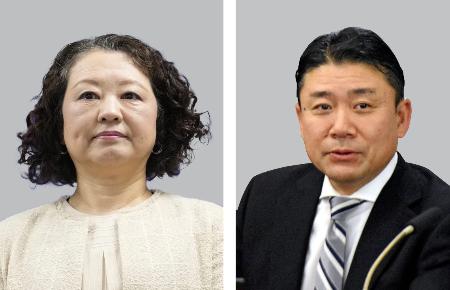 　連合の芳野友子会長、電機連合の神保政史会長